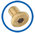 brass furniture cap nuts